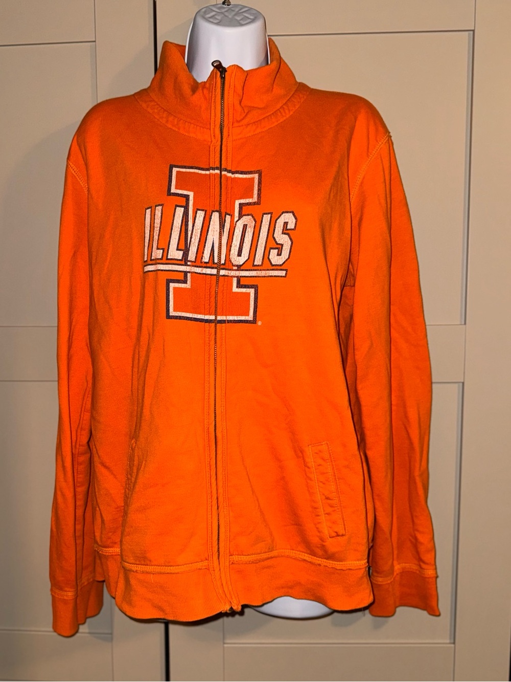 Stance Orange Illinois U of I Full-Zip Varsity Jacket